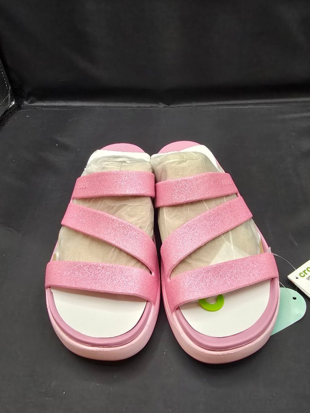 Crocs Getaway Glitter Strappy Sandals Women's size 9